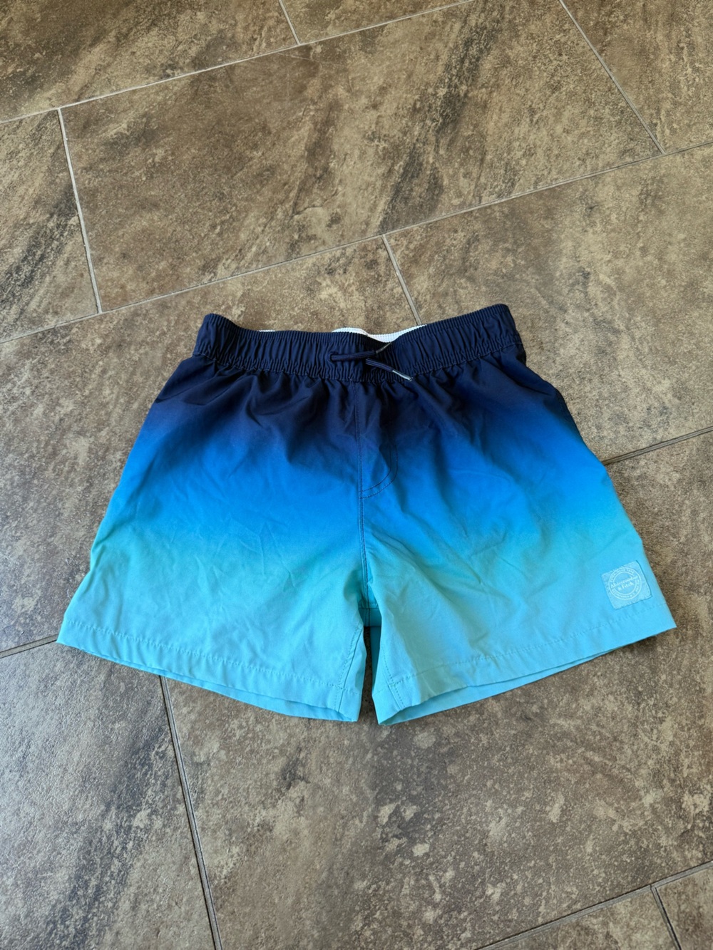 abercrombie kids navy ombré swim shorts